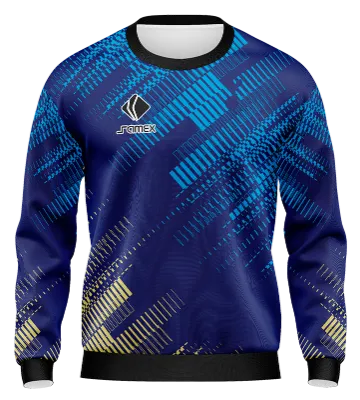 BUZO DEPORTIVO CUELLO REDONDO PERSONALIZADO BUZO TOTTENHAM 2020-21 TREINO AZUL - AMARILLO - CELESTE - LINEAS COD: 0087 .