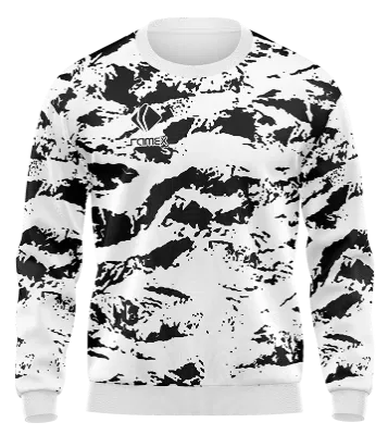 BUZO DEPORTIVO CUELLO REDONDO PERSONALIZADO BUZO BAYER MUNICH LOCAL 2019-20 BLANCO - NEGRO- LINEAS COD: 0098 .