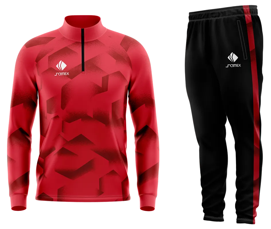 Conjunto Buzo Medio Cierre Cuello Alto ADIDAS RIVER 2019 TERCERA CAMISETA GUINDA COD 57