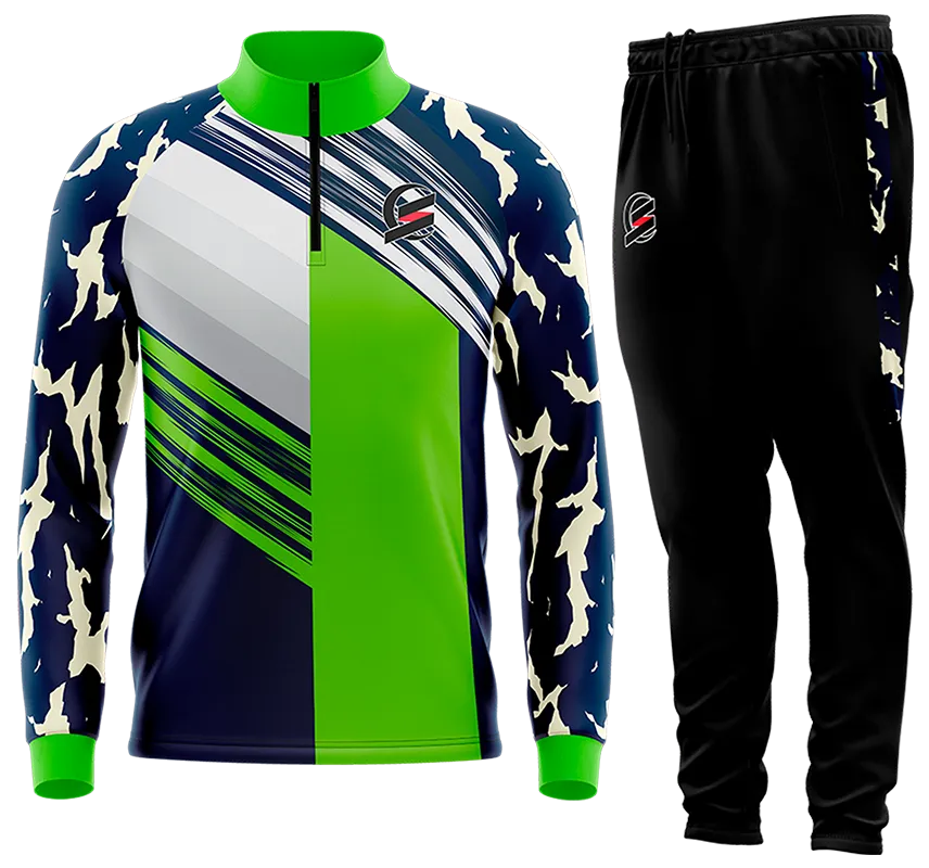 BUZO DEPORTIVO AZUL - VERDE - BLANCO - GRIS - FRANJAS - LINEAS cod: 0132 .