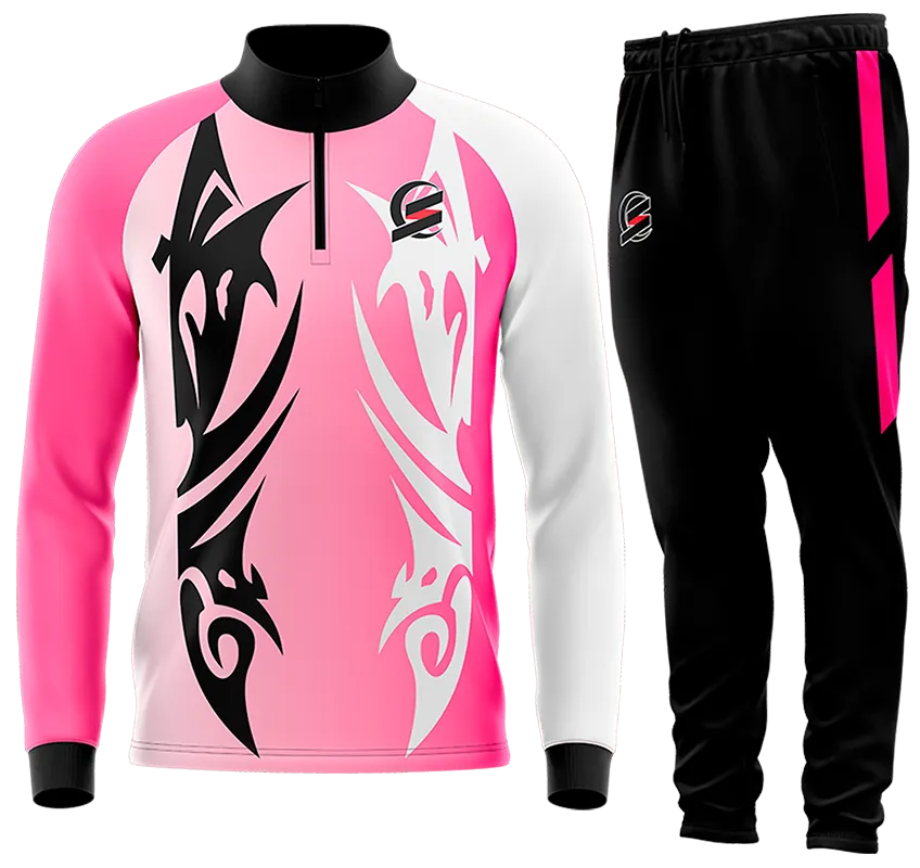 BUZO DEPORTIVO ROSADO - BLANCO - DEGRADE - TALISMAN cod: 0143 .