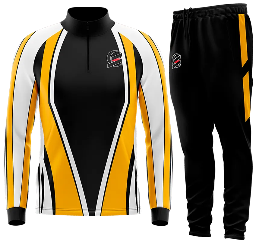 BUZO DEPORTIVO AMARILLO - BLANCO - NEGRO - ROMBOS cod: 0151 .