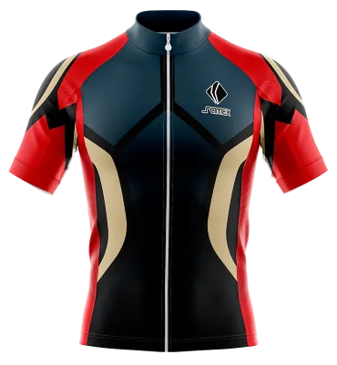 TRICOTA CICLISMO CAMISETA CICLISMO ROJO - AZUL - CREMAS - TRIANGULOS COD: 0031 .