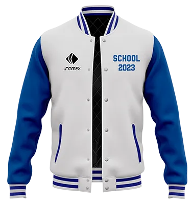 ChaquetaCasacas Promocion Cod 0001 CHAQUETA BLANCA CON MANGAS AZULES .