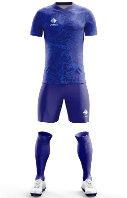 Conjunto Futbol Cod 0037 Nike FC Sancho azul - celeste- letras.
