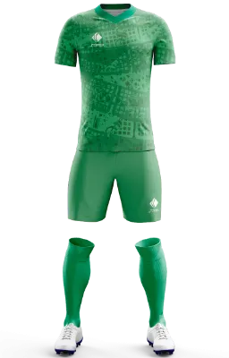 Conjunto Futbol Cod 0047 SANTOS LAGUNA 20-21 ALTERNO verde - textura.