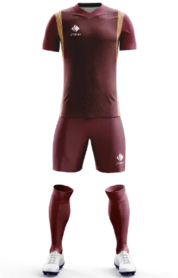 Conjunto Futbol Cod 0080 NIKE DEL CLUB AMERICA 2016-2017 guinda - dorado - lineas .
