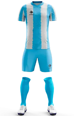 Conjunto Futbol Cod 0087 CAMISETA ARGENTINA CONMEMORACION MARADONA blanco - celeste - dorado - letras .