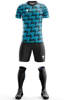 Conjunto Futbol Cod 0114 NIKE PRE-MATCH TURQUIA 2018 celeste - negro - lineas .