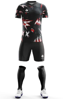 Conjunto Futbol Cod 0151 Camiseta Liverpol Inglaterra 10 negra - rojo - blanco .