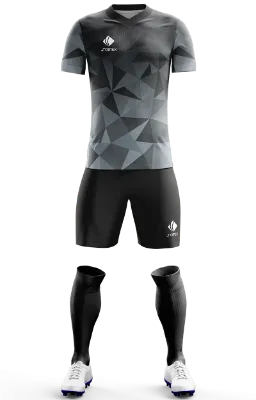 Conjunto Futbol Cod 0189 Argentina edition l negro - plomo - degrade- figuras geometricas .