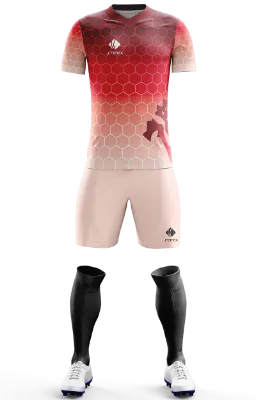 Conjunto Futbol Cod 0218 MANCHESTER UNITED EDITION II rojo- degrade- exgonos .