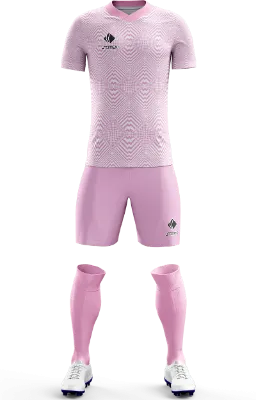 Conjunto Futbol Cod 0271 INTER DE MIAMI PINK CONCEPT blanco-rosado-lineas-rombos .