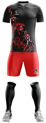 CAMISETA Football Club FC Augsburg NEGRO - ROJO - BLANCO cod: 0336 .