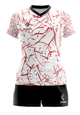 CONJUNTO DEPORTIVO VOLEY PERZONALIZADO CONJUNTO ADIDAS LINE BRUSH CONCEPT BLANCO - GUINDA - LINEAS COD: 0017 .