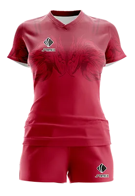 CONJUNTO DEPORTIVO VOLEY PERZONALIZADO CONJUNTO GUINDA - CABEZA AGUILA COD: 0051 .