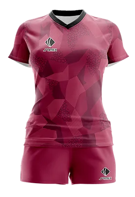 CONJUNTO DEPORTIVO VOLEY PERZONALIZADO CONJUNTO BARZA BORDA MORADO - ABSTRACTO COD: 0063 .