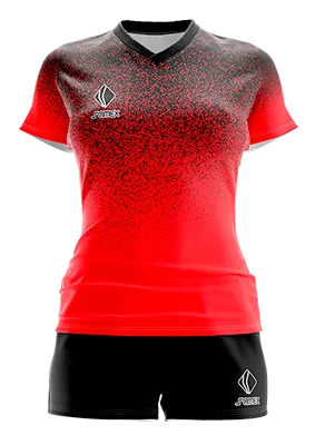 CONJUNTO DEPORTIVO VOLEY PERZONALIZADO CONJUNTO MANCHESTER UNITED EDITION INEGRO - ROJO - PUNTOS COD: 0086 .