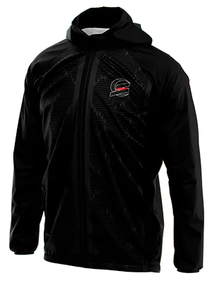 CORTAVIENTO DEPORTIVO AL SADD VISITA 2023-2024 NEGRO - LINEAS GRIS cod: 0046 .