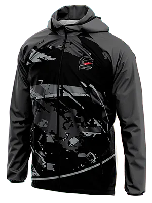 CORTAVIENTO DEPORTIVO ARSENAL CONCEPT 2023 NEGRO GRUNGE GRIS cod: 0050 .