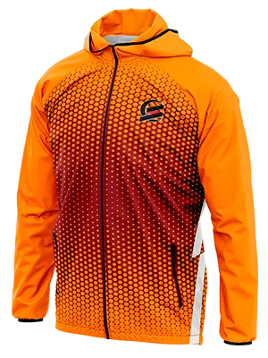 CORTAVIENTO DEPORTIVO AS ROMA CONCEPT AMARILLO DEGRADE GUINDA - EXAGONOS cod: 0052 .