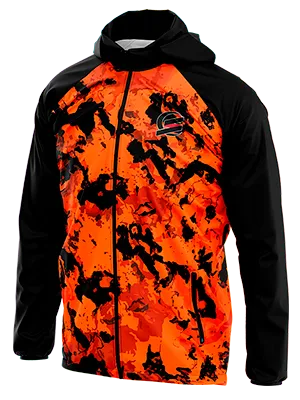 CORTAVIENTO DEPORTIVO JUVENTUS ALTERNATIVA 2020-2021 NARANJA GRUNGE NEGRO cod: 0092 .