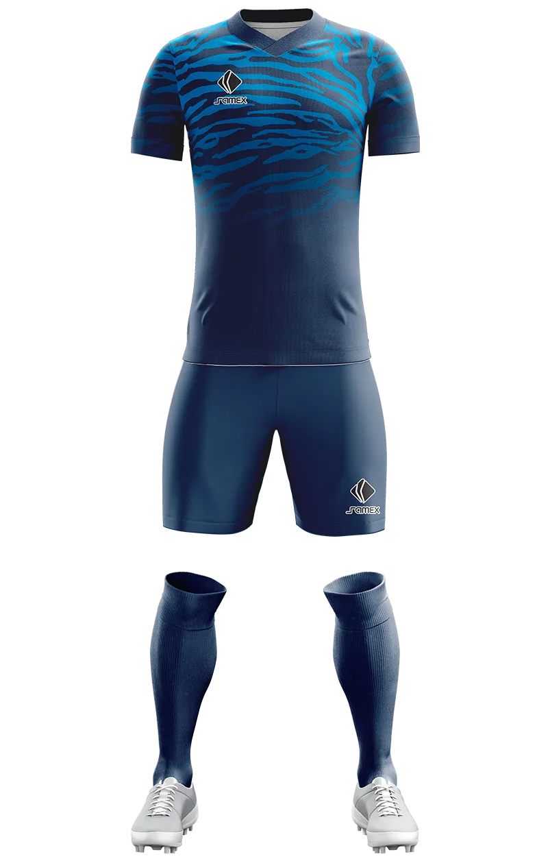 Conjunto Futbol Cod 0295 Camiseta Azul - celeste .
