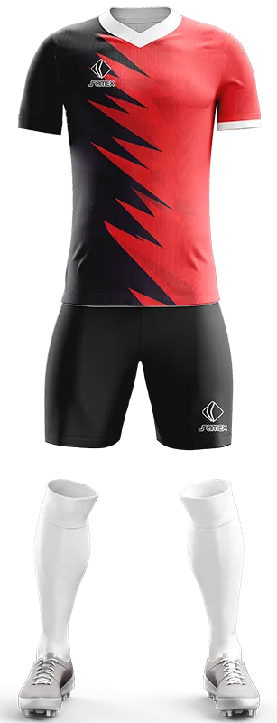 CAMISETA C.A COLON FEMENIL NEGRO - ROJO - TRIANGULOS cod: 0390 .