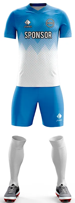 CONJUNTO FUTBOL COD. 482 DEGRADADO CELESTE