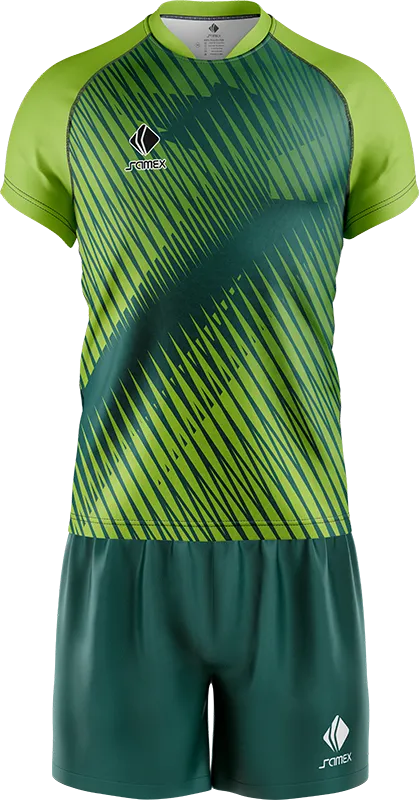 CONJUNTO RUGBY COD. 089 VERDE FRANJAS