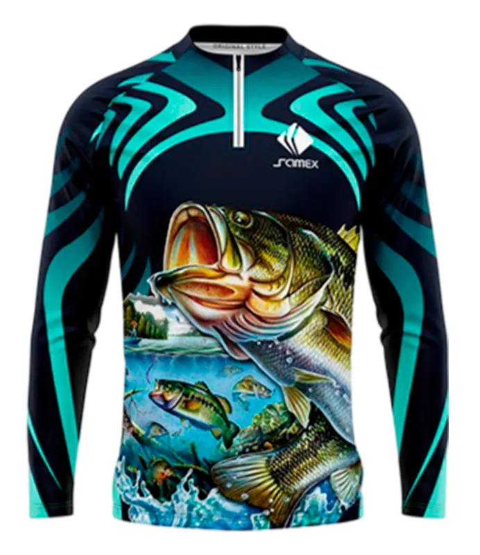 CAMISETA PESCA PESCES NADANDO COD: 0015 .