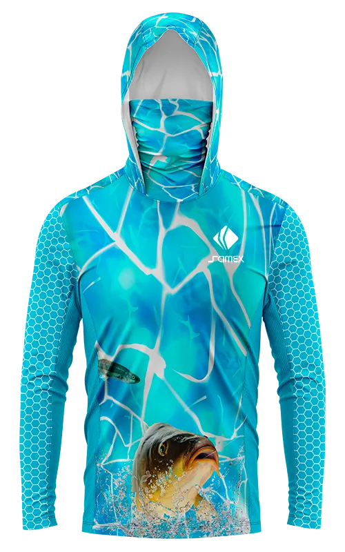 POLERON PESCA AQUA CELESTE - PESCES NADANDO cod: 0066 .