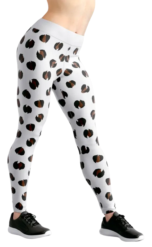 CALZA COD. 058 ANIMAL PRINT BLANCO - NEGRO - MARRON