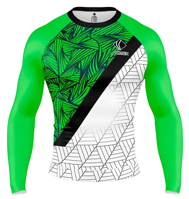POLERA DE COMPRESIÔö£├┤N CAMISETA DE COMPRESION FAST SPORT VERDE LIMON - BLANCO - NEGRO - LINEAS COD: 0065 .