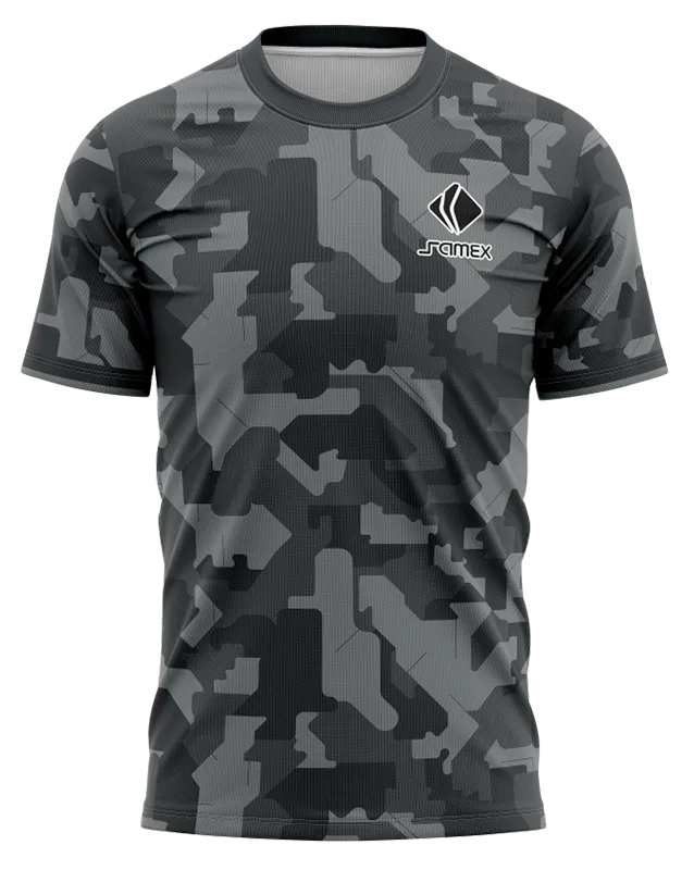 Camisetas Running Cod 0046 GRIS - NEGRO - FIGURAS .