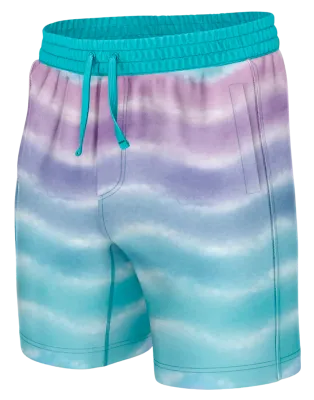 SHORT CORTO ROSADO - AZUL - CELESTE - ESTAMPADO TIE DYE COD: 0002 .