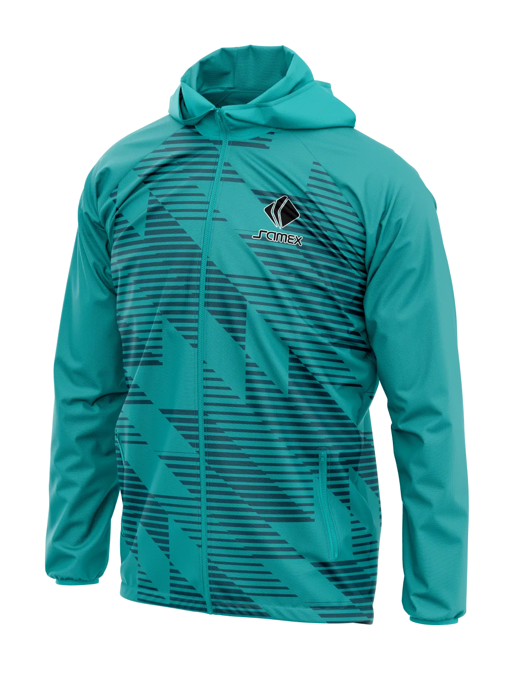 Cortavientos Deportivo verde vectorizado