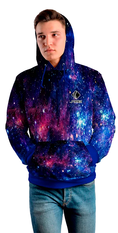 Poleron Con Capucha Cod 0005 POLERA MORADA - ROSADA - GALAXYA .