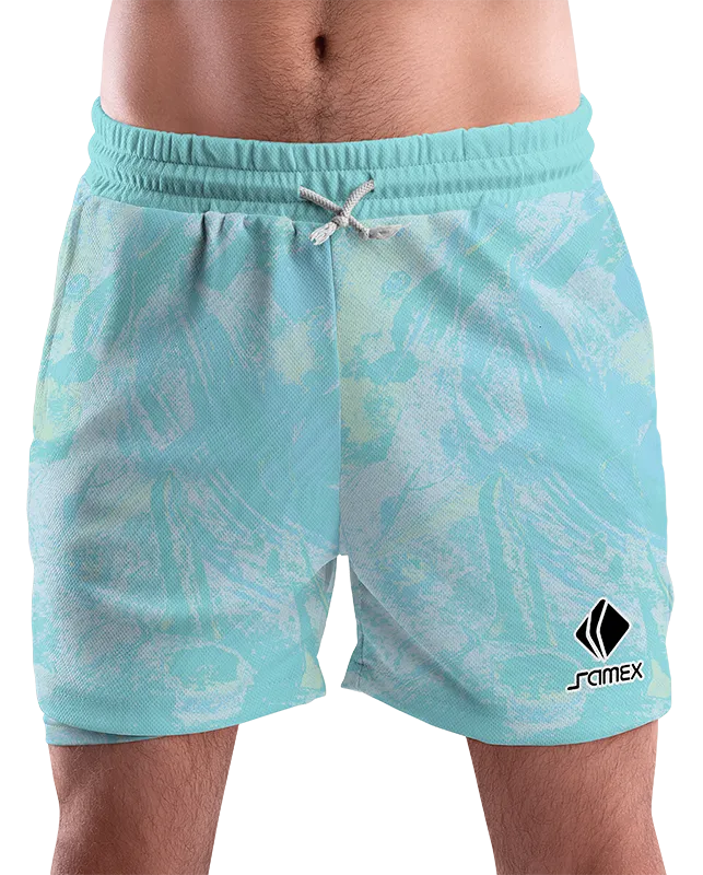 SHORT URBANO HOMBRE COD. 027 CELESTE ACUARELA